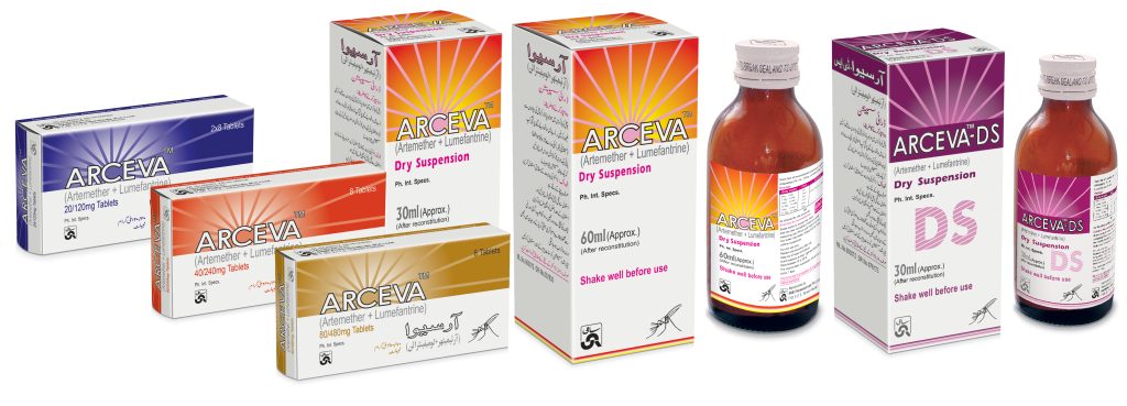 Arceva (Artemether + Lumefantrine) - SAMI Pharmaceuticals (Pvt.) Ltd.